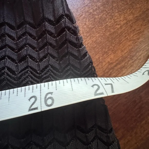 Jordan Taylor Black Mesh Chevron V-neck Swim Beach Coverup Bell sleeves - Picture 12 of 13